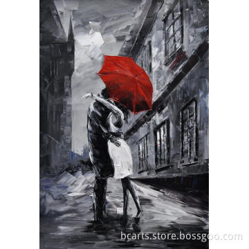 BC16-0040 Wholesale High Quality Modern Design Boy and Girl Oil Painting